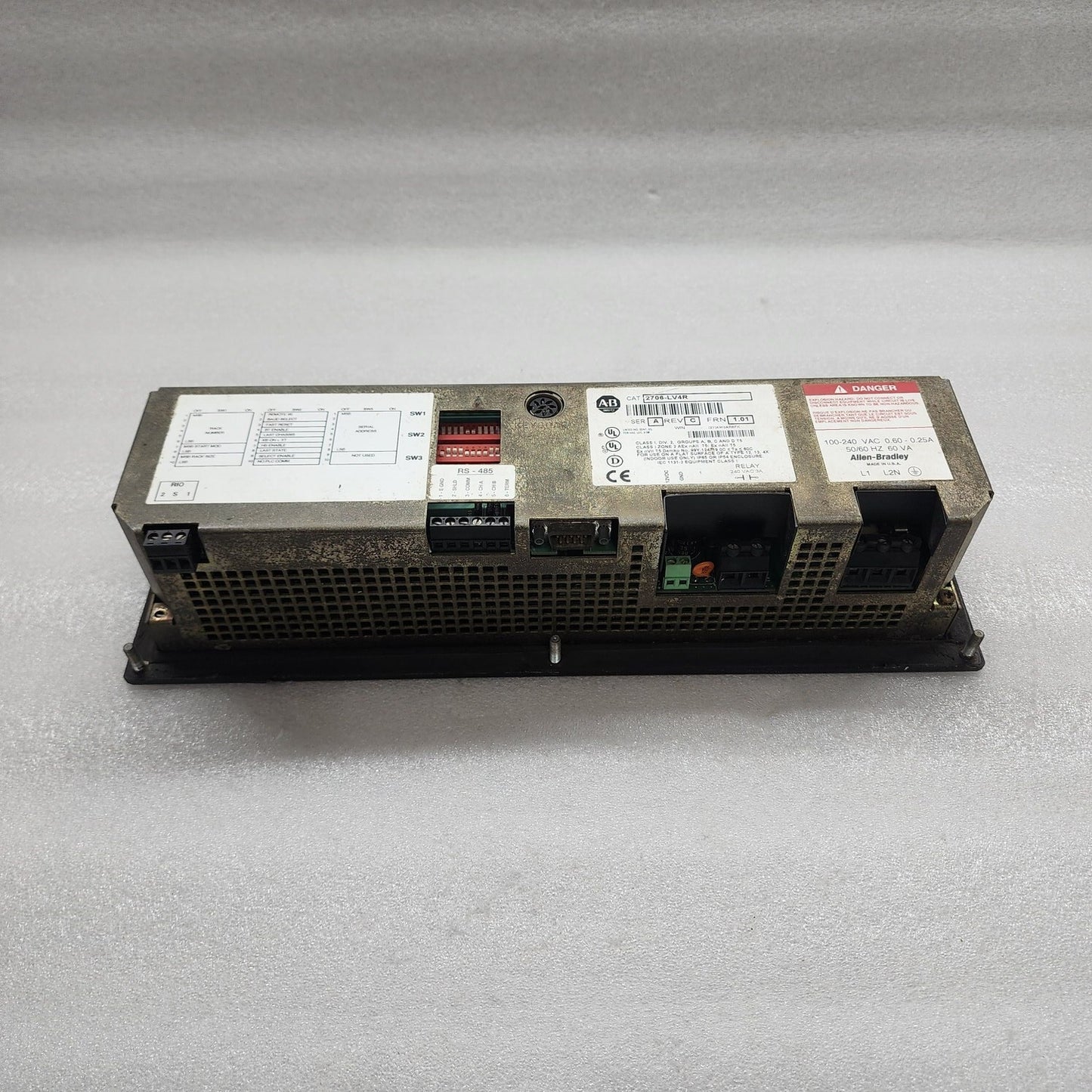 ALLEN BRADLEY CAT 2706-LV4R DATALINER MESSAGE DISPLAY