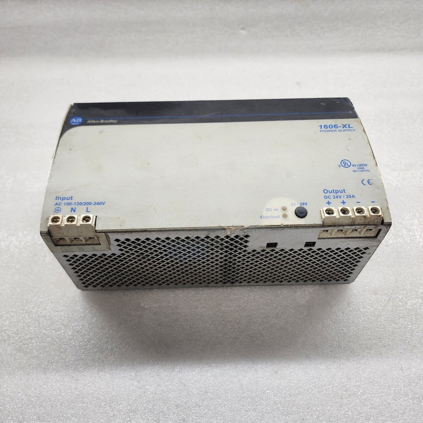ALLEN BRADLEY CAT 1606-XL480EP POWER SUPPLY 24-28VDC 20A