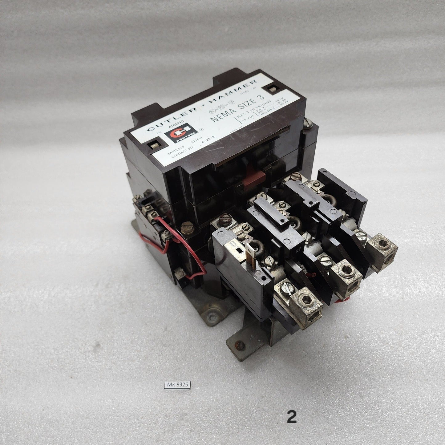 CUTLER HAMMER A10E-1 MAGNETIC MOTOR STARTER 90A A10EN0