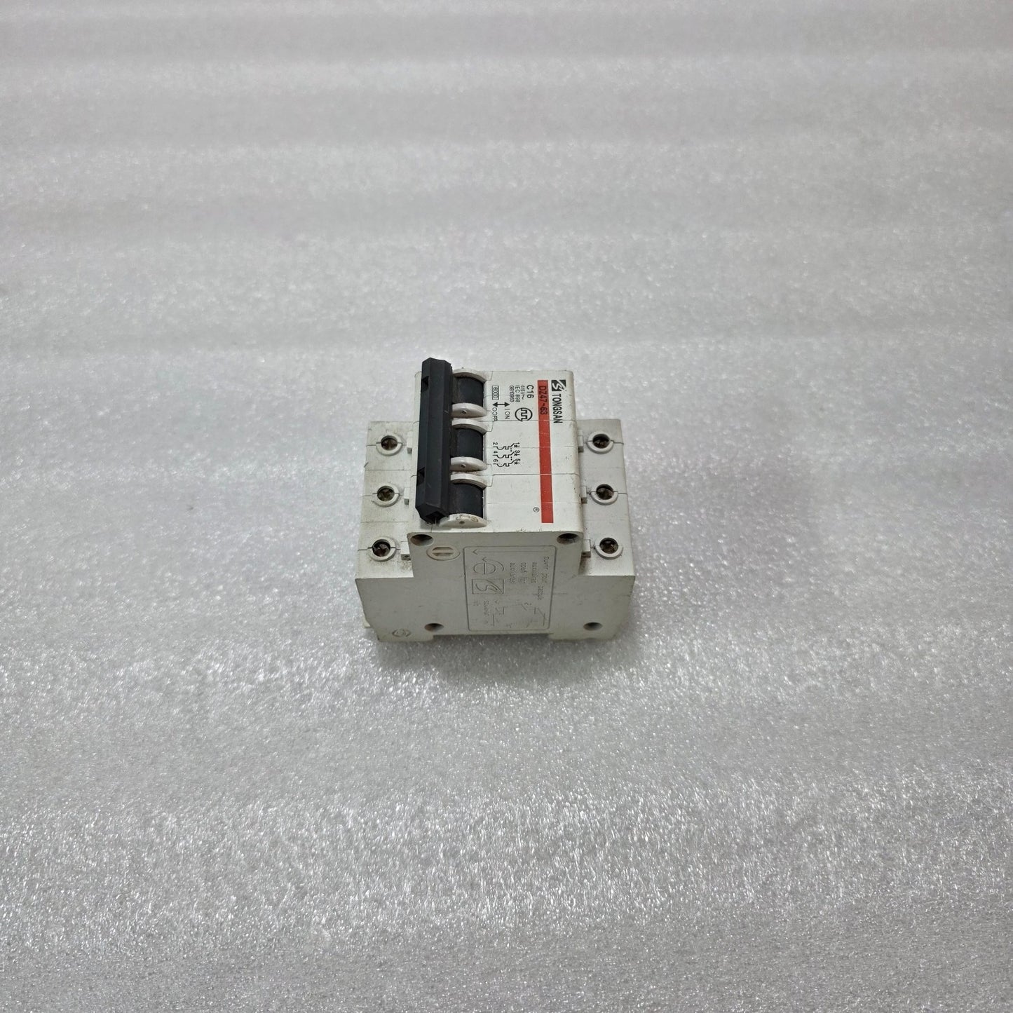 TONGSAN DZ47-63 C16 3 POLE MINIATURE CIRCUIT BREAKER MCB 16A 415V 6KA