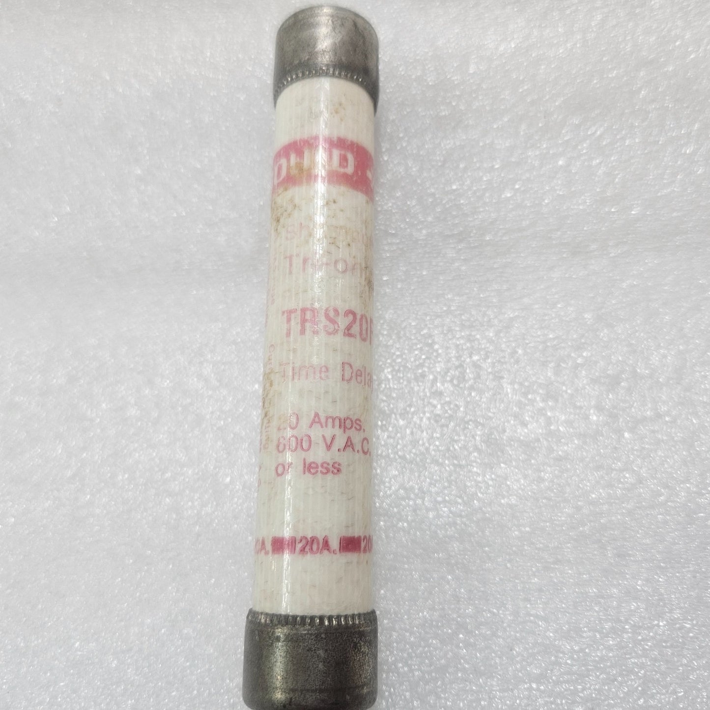 TRI-ONIC TRS20R TIME DELAY FUSE 20A 600VAC BUSSMANN DUAL-ELEMENT SLOW BLOW INDUS