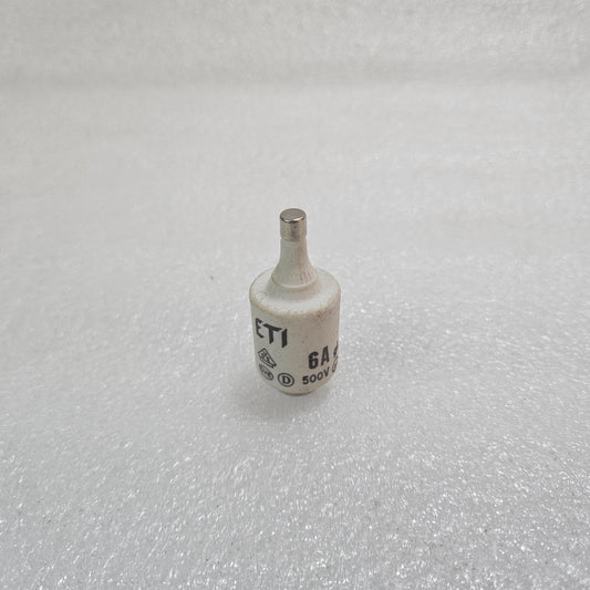 ETI 6A 500V DIAZED CERAMIC BOTTLE FUSE LINK GG D-TYPE INDUSTRIAL SCREW FUSE
