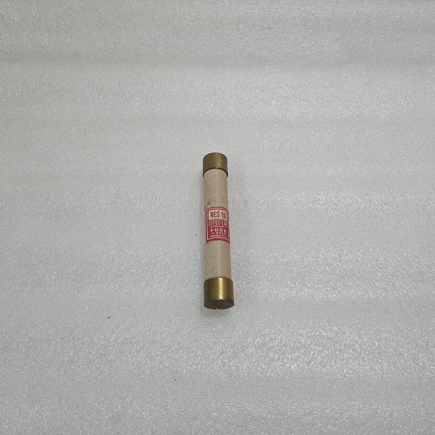 BUSSMANN RES-10 SUPER-LAG RENEWABLE FUSE 10A 600V INDUSTRIAL CARTRIDGE FUSE