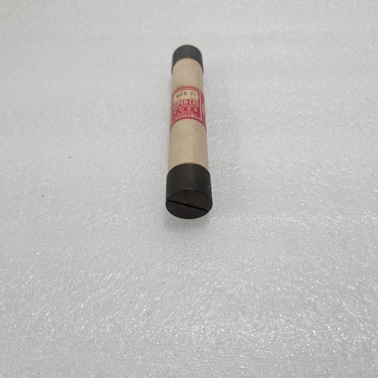 BUSSMANN RES-20 SUPER-LAG RENEWABLE FUSE 20A 600V AC UL LISTED INDUSTRIAL CARTRI