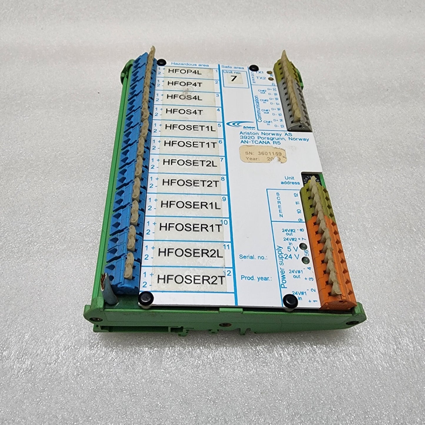 ARISTON NORWAY AS AN-TCANA R5 CONTROL UNIT