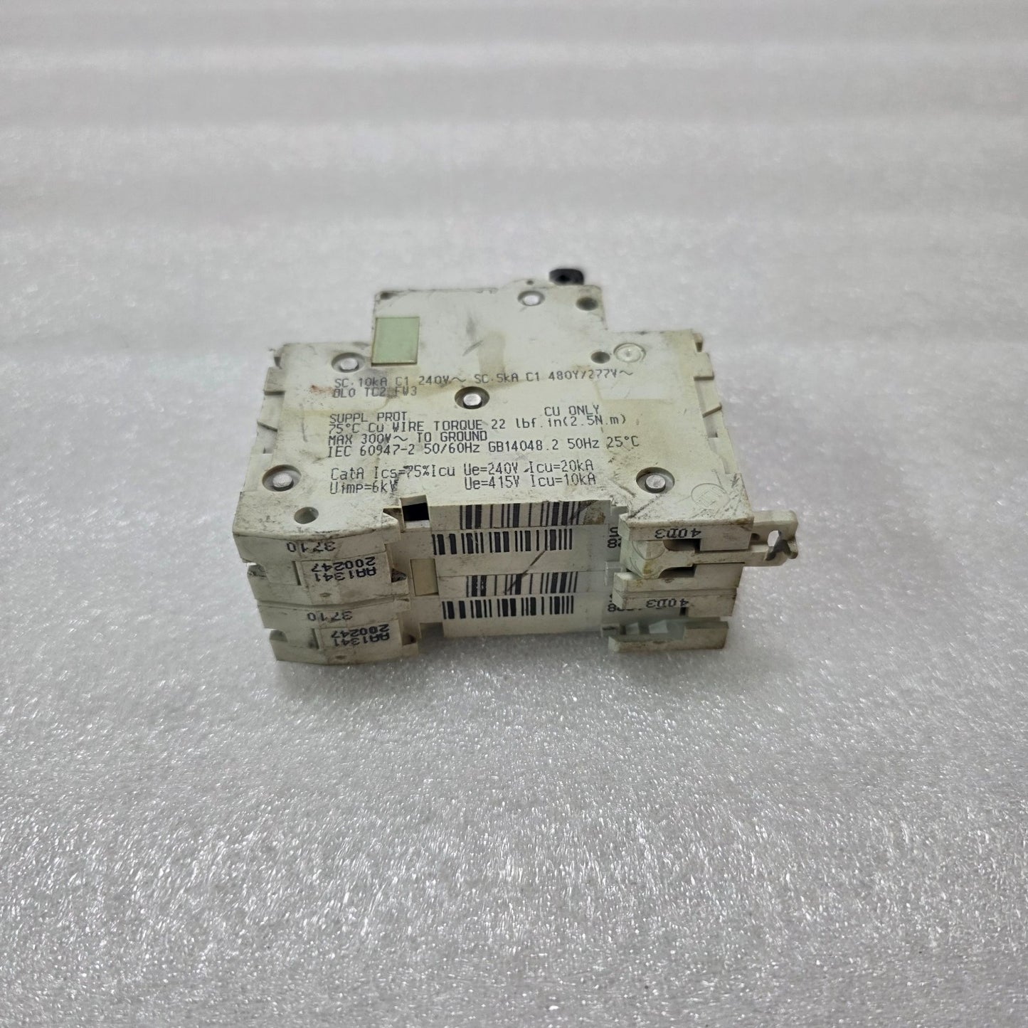 S ELECTRIC MULTI 9 C60 D6A 2 POLE MINIATURE CIRCUIT BREAKER MCB 6A 480Y/277V