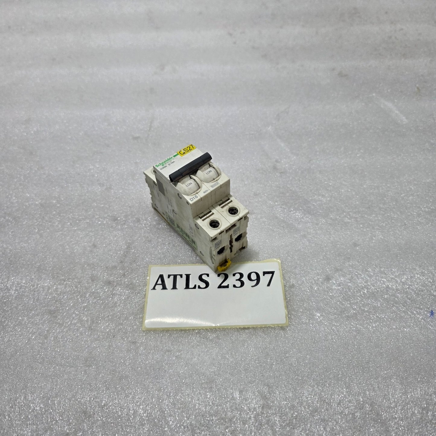 S ELECTRIC IC65N D16A 2 POLE MCB CIRCUIT BREAKER 16A 6KA 400V