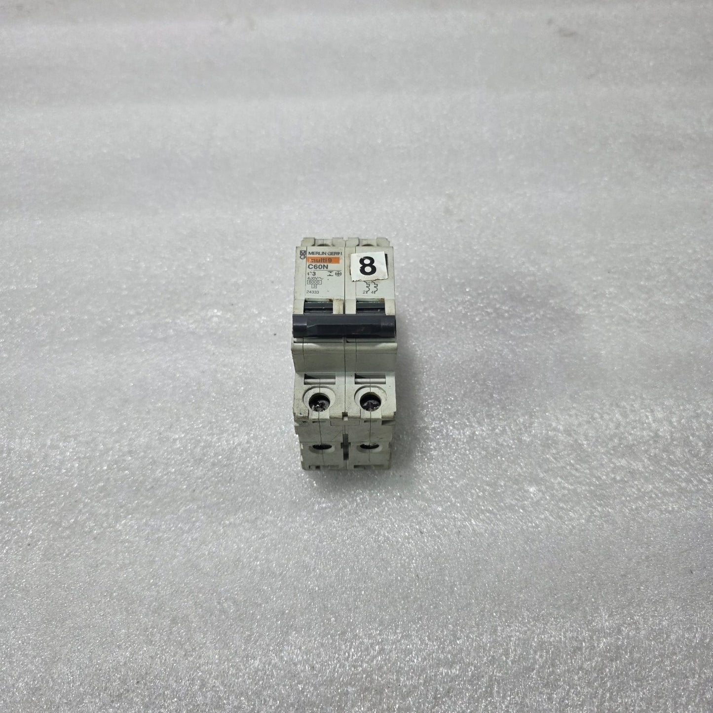 MERLIN GERIN MULTI 9 C60N C3 DOUBLE POLE MCB 3A 400V 6KA CIRCUIT BREAKER