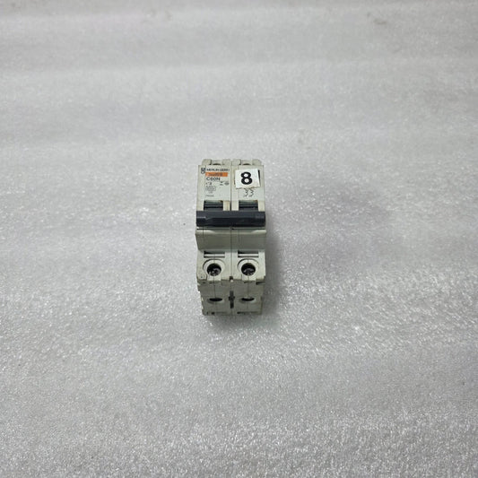 MERLIN GERIN MULTI 9 C60N C3 DOUBLE POLE MCB 3A 400V 6KA CIRCUIT BREAKER