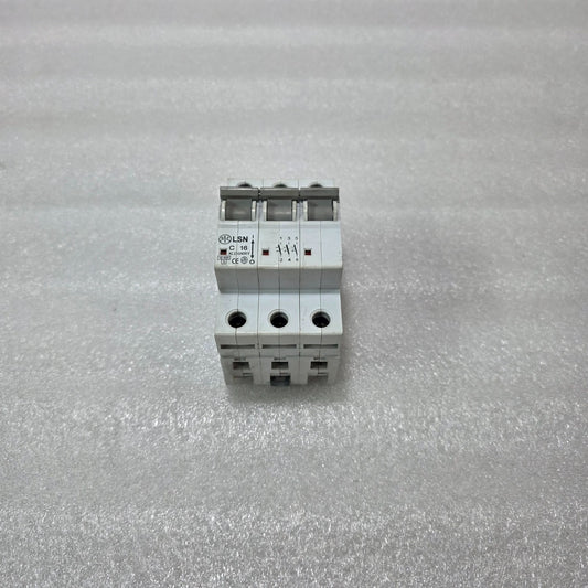 LSN C16 3 POLE MINIATURE CIRCUIT BREAKER MCB 16A AC230/400V 10KA