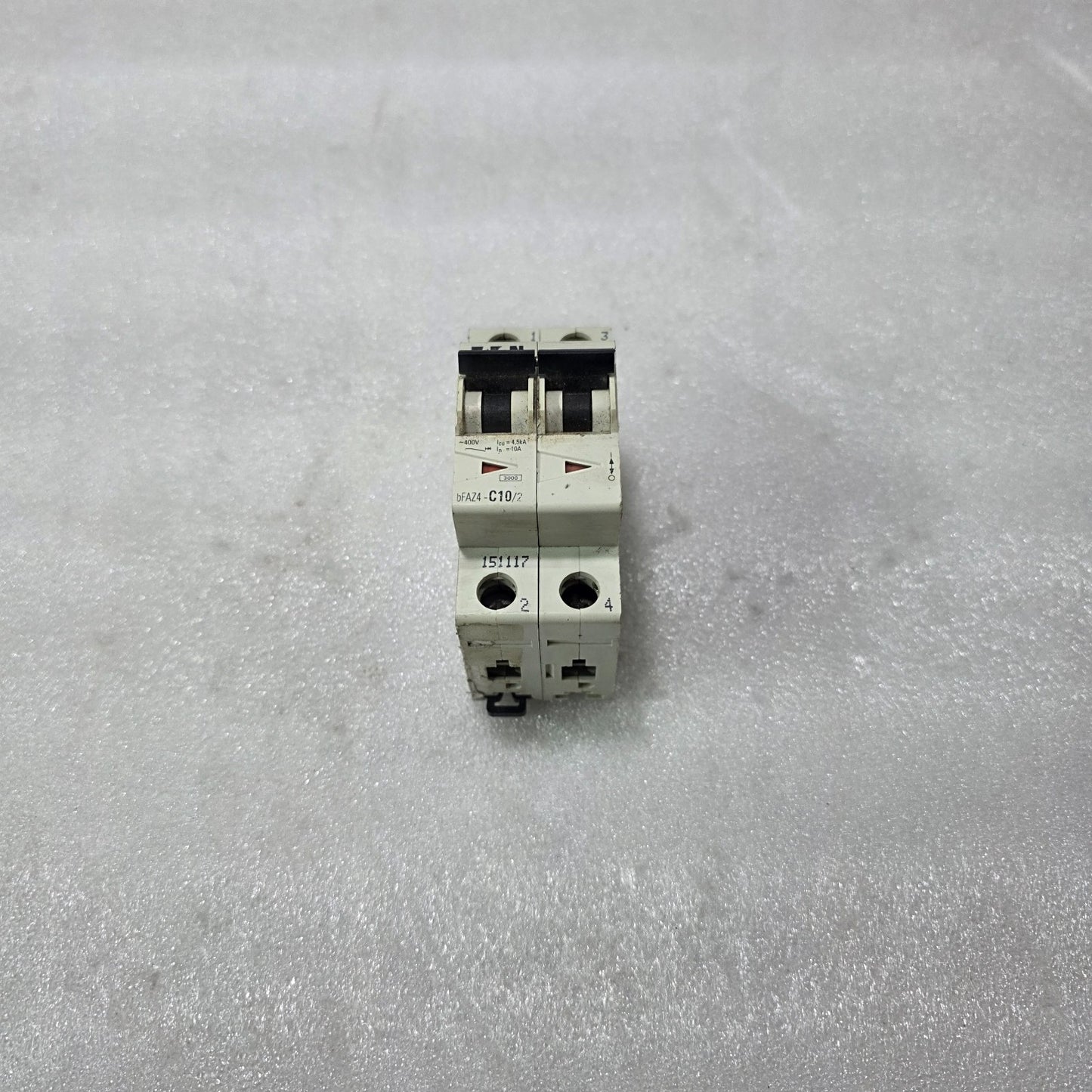 EATON BFAZ4-C10/2 2 POLE MCB 10A CIRCUIT BREAKER 4.5KA 400V
