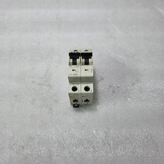 EATON BFAZ4-C10/2 2 POLE MCB 10A CIRCUIT BREAKER 4.5KA 400V