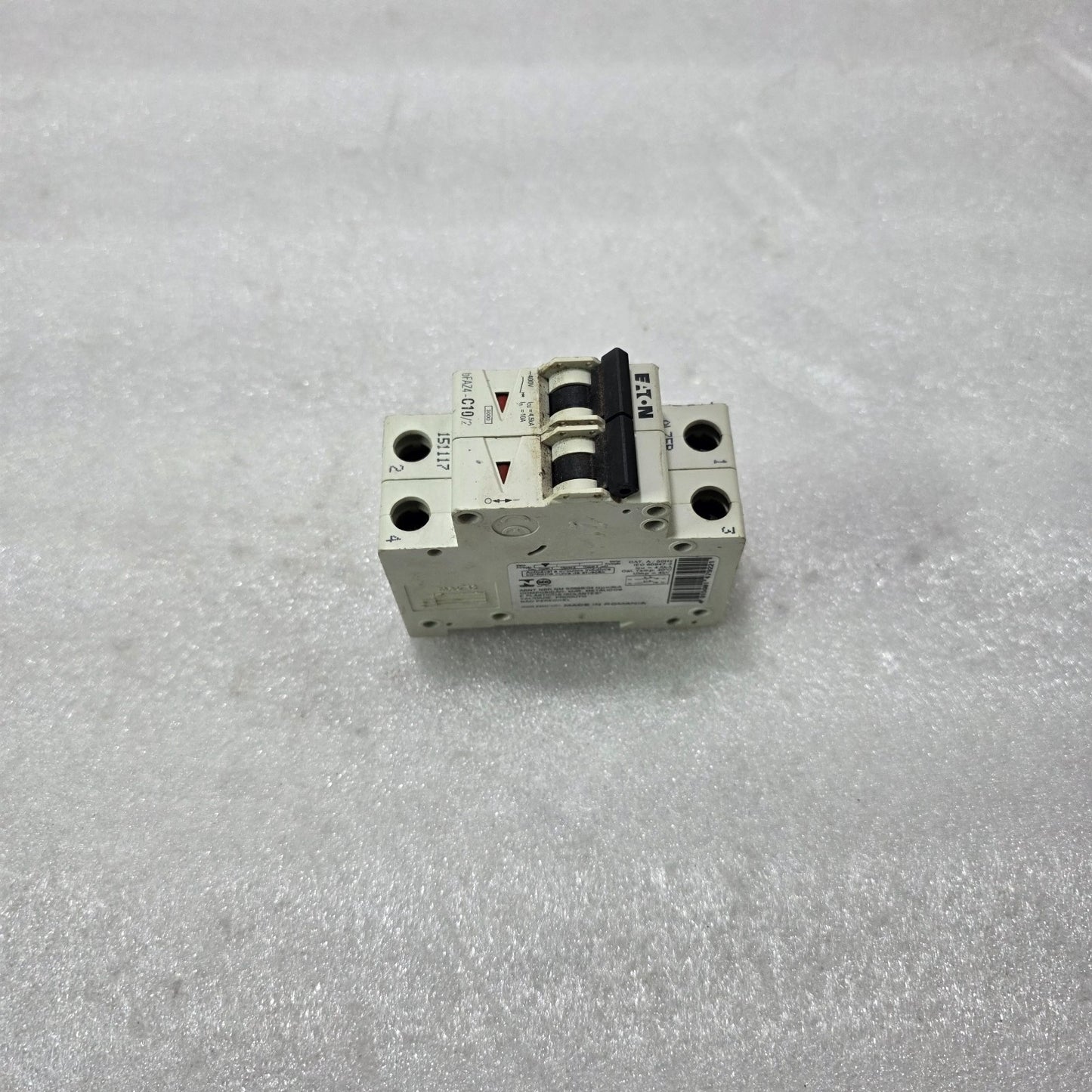 EATON BFAZ4-C10/2 2 POLE MCB 10A CIRCUIT BREAKER 4.5KA 400V