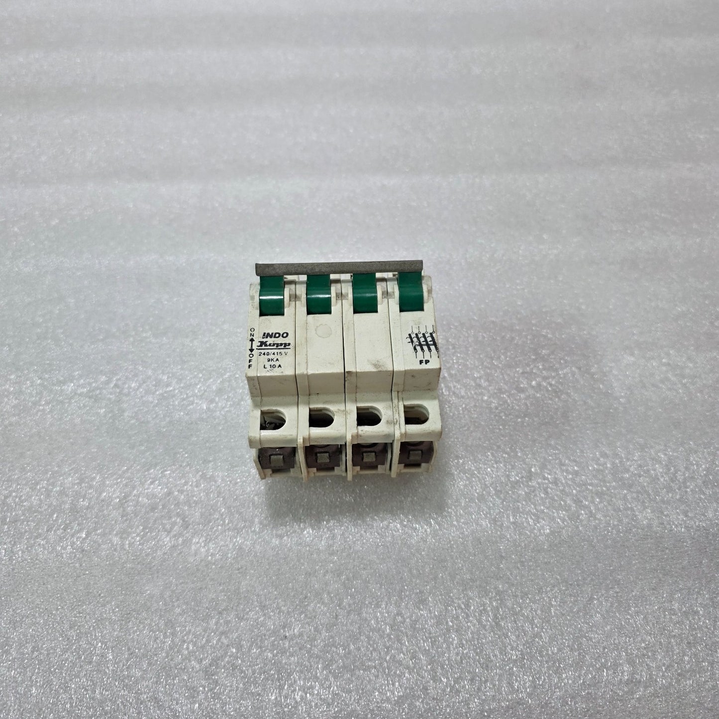 INDO KOPP L10A 10A 4 POLE MCB 240/415V 9KA MINIATURE CIRCUIT BREAKER