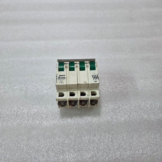 INDO KOPP L10A 10A 4 POLE MCB 240/415V 9KA MINIATURE CIRCUIT BREAKER