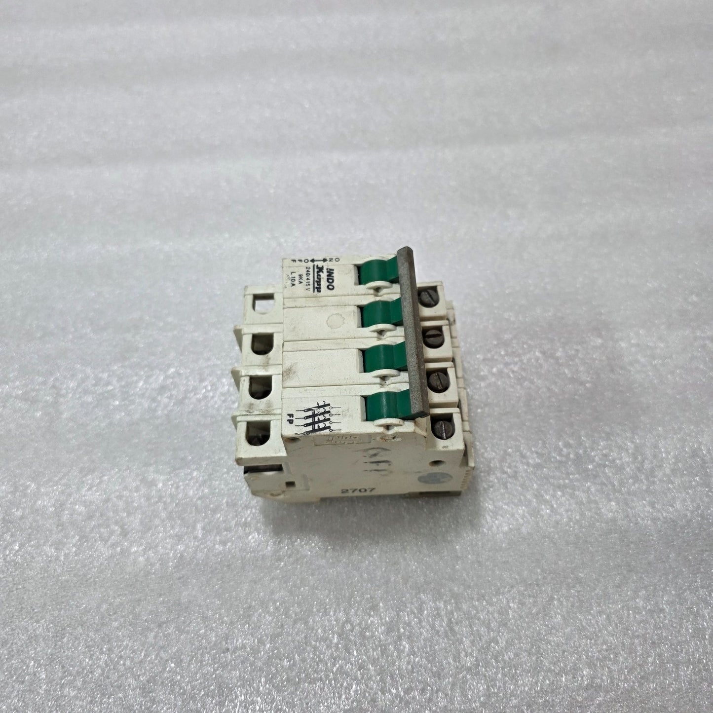 INDO KOPP L10A 10A 4 POLE MCB 240/415V 9KA MINIATURE CIRCUIT BREAKER