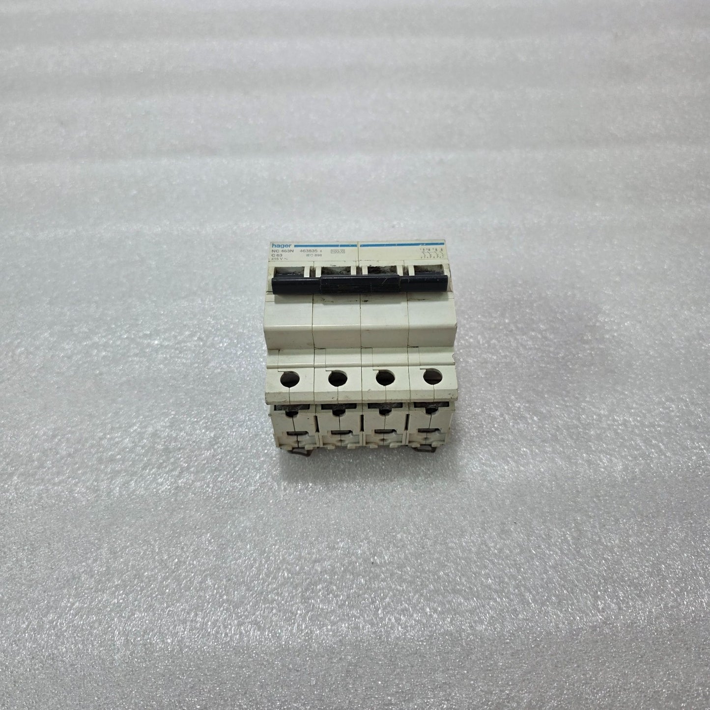 HAGER NC463N C63 63A 4 POLE MCB 415V 10KA MINIATURE CIRCUIT BREAKER (MCB)