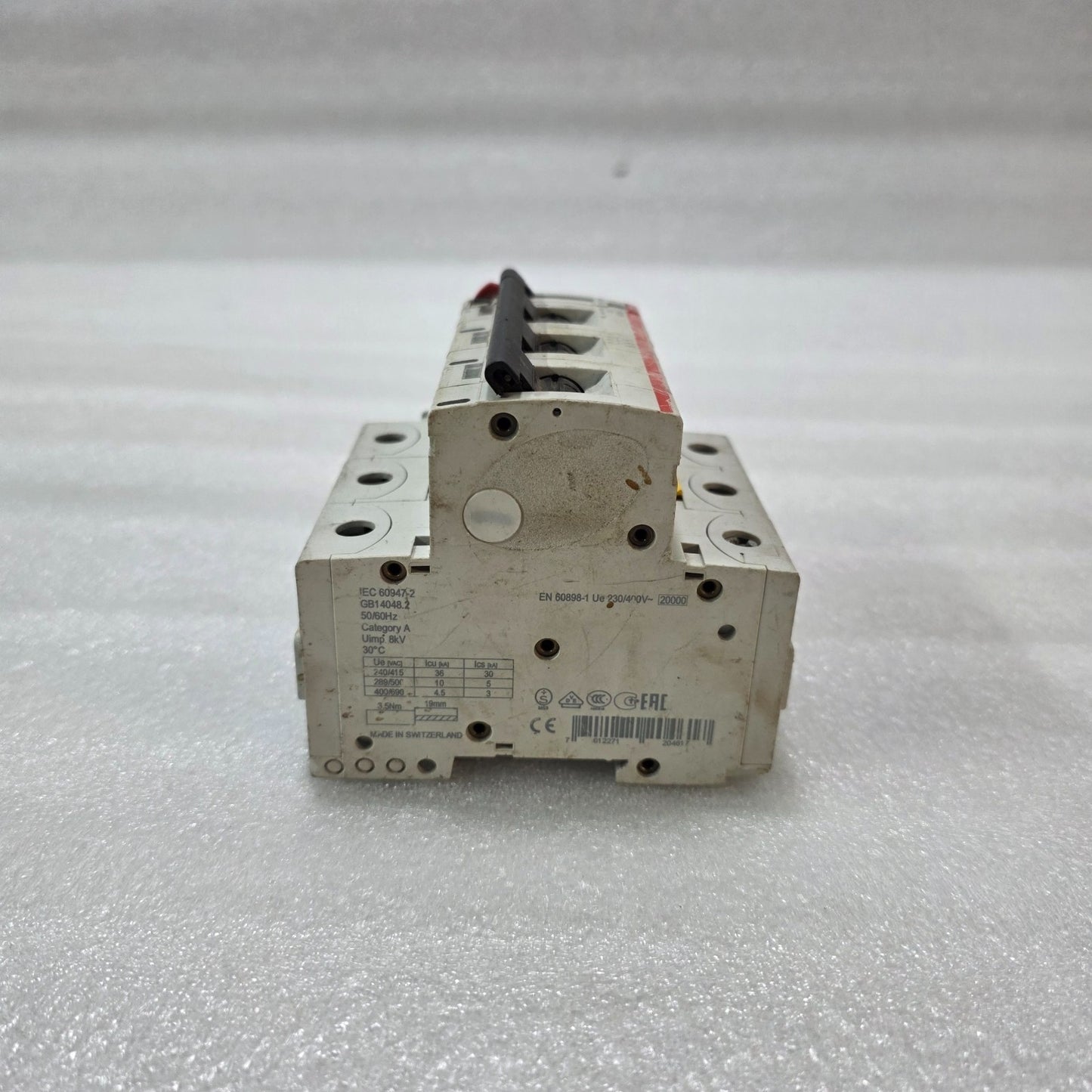 ABB S803N C80 80A 3 POLE MCB 240/415V 36KA INDUSTRIAL CIRCUIT BREAKER
