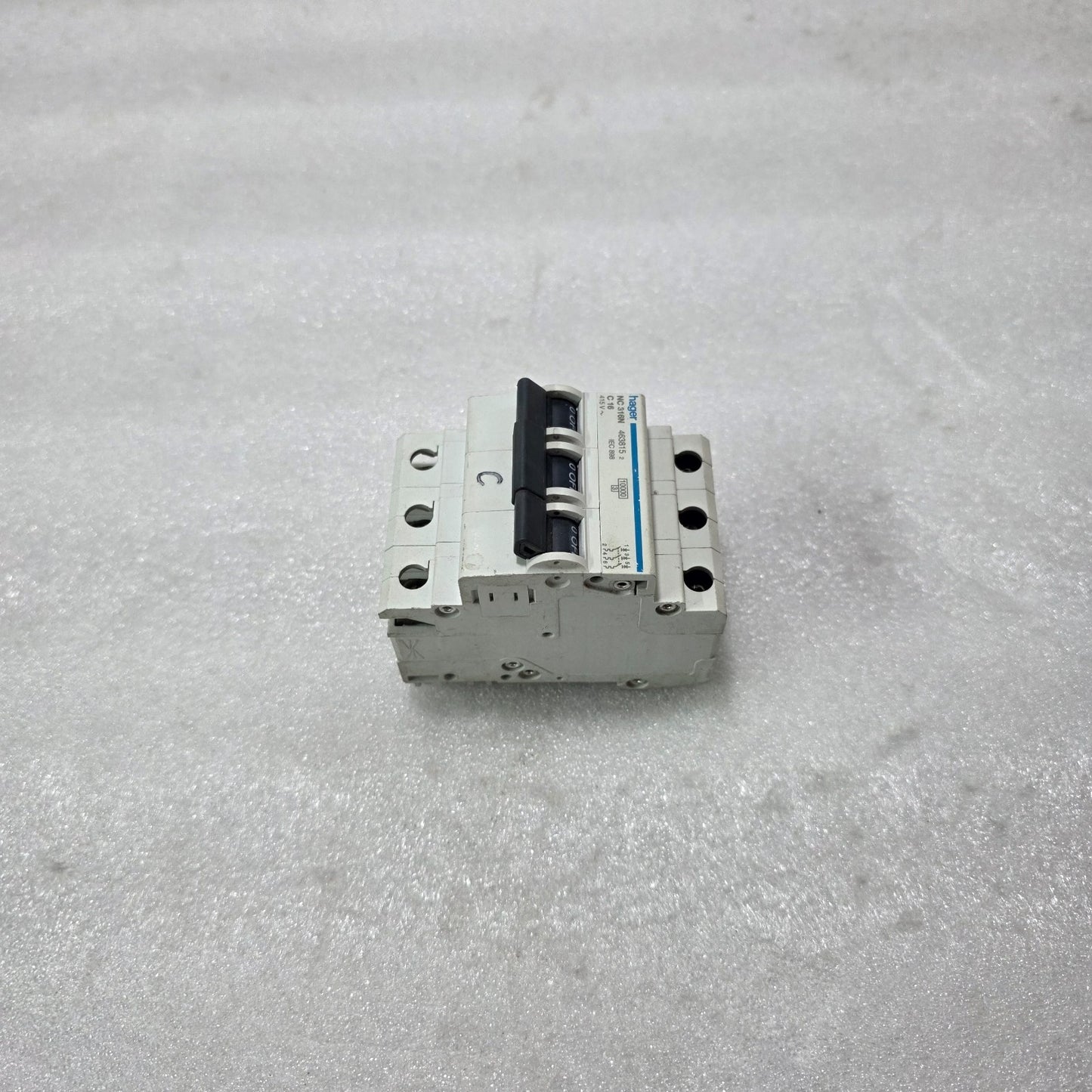 HAGER NC316N C16 3 POLE MCB 16A 415V 10KA CIRCUIT BREAKER