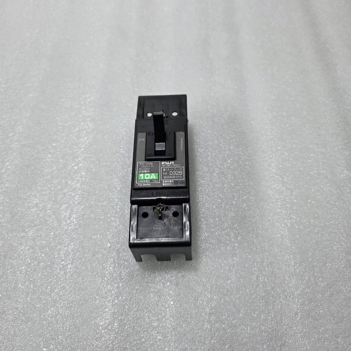 FUJI ELECTRIC D32B BD2ACB-010 2-POLE CIRCUIT BREAKER 10A | AC 220V | 1.5KA BREAK