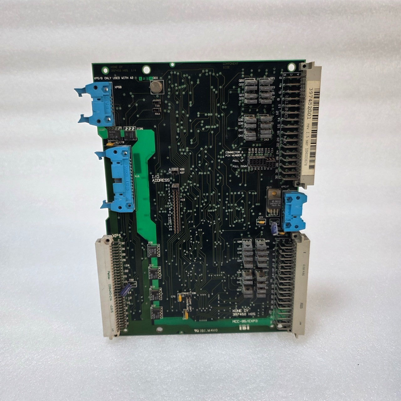 KONE MCC-85/EXP3 EXPANSION PCB BOARD – PART NO. 397450 H05 / 397452G01 – ELEVATO