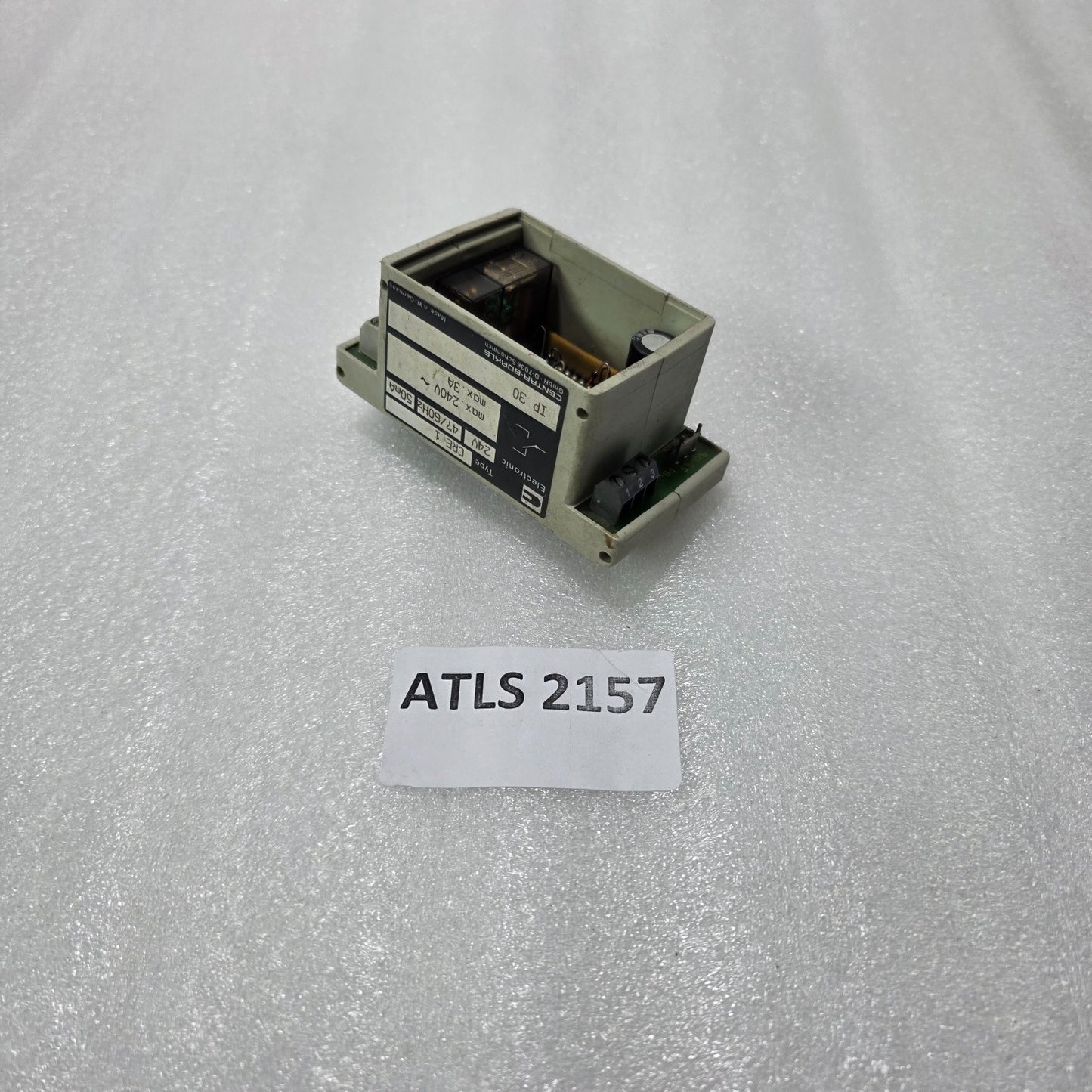CENTRA-BÜRKLE CRE1 ELECTRONIC RELAY 24V AC 50MA CONTROL RELAY IP30 GERMANY