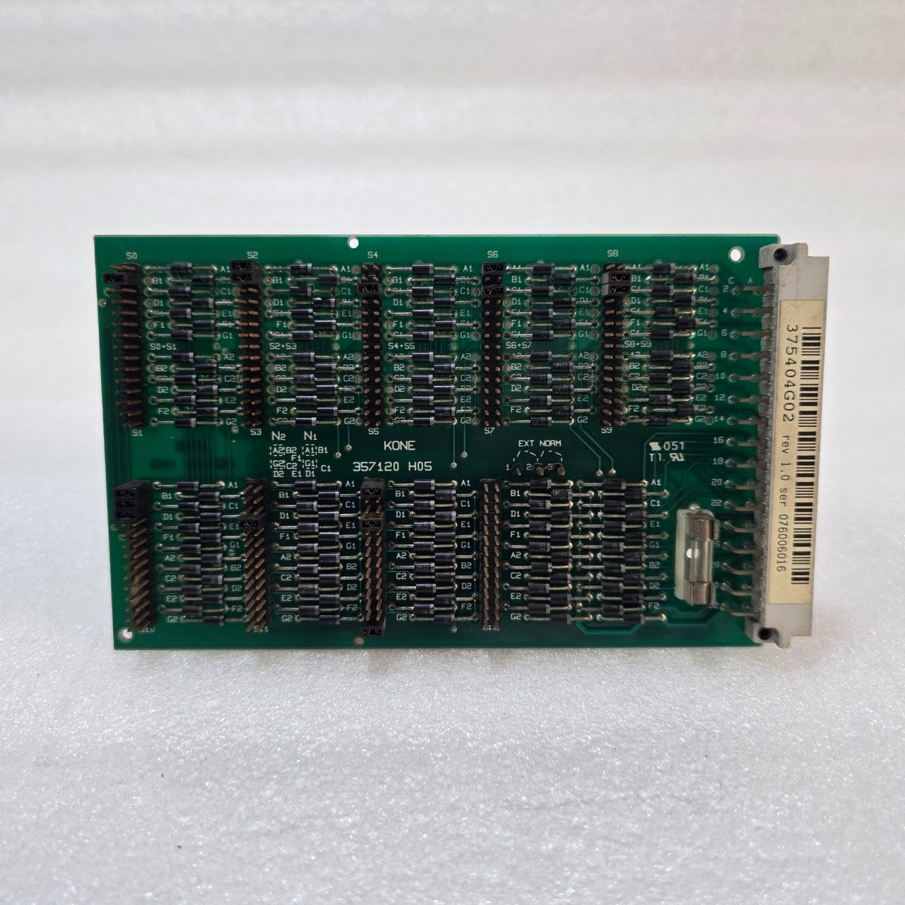 KONE 375404G02 REV 1.0 INDUSTRIAL ELEVATOR LOGIC / INTERFACE MODUL 357120 H05