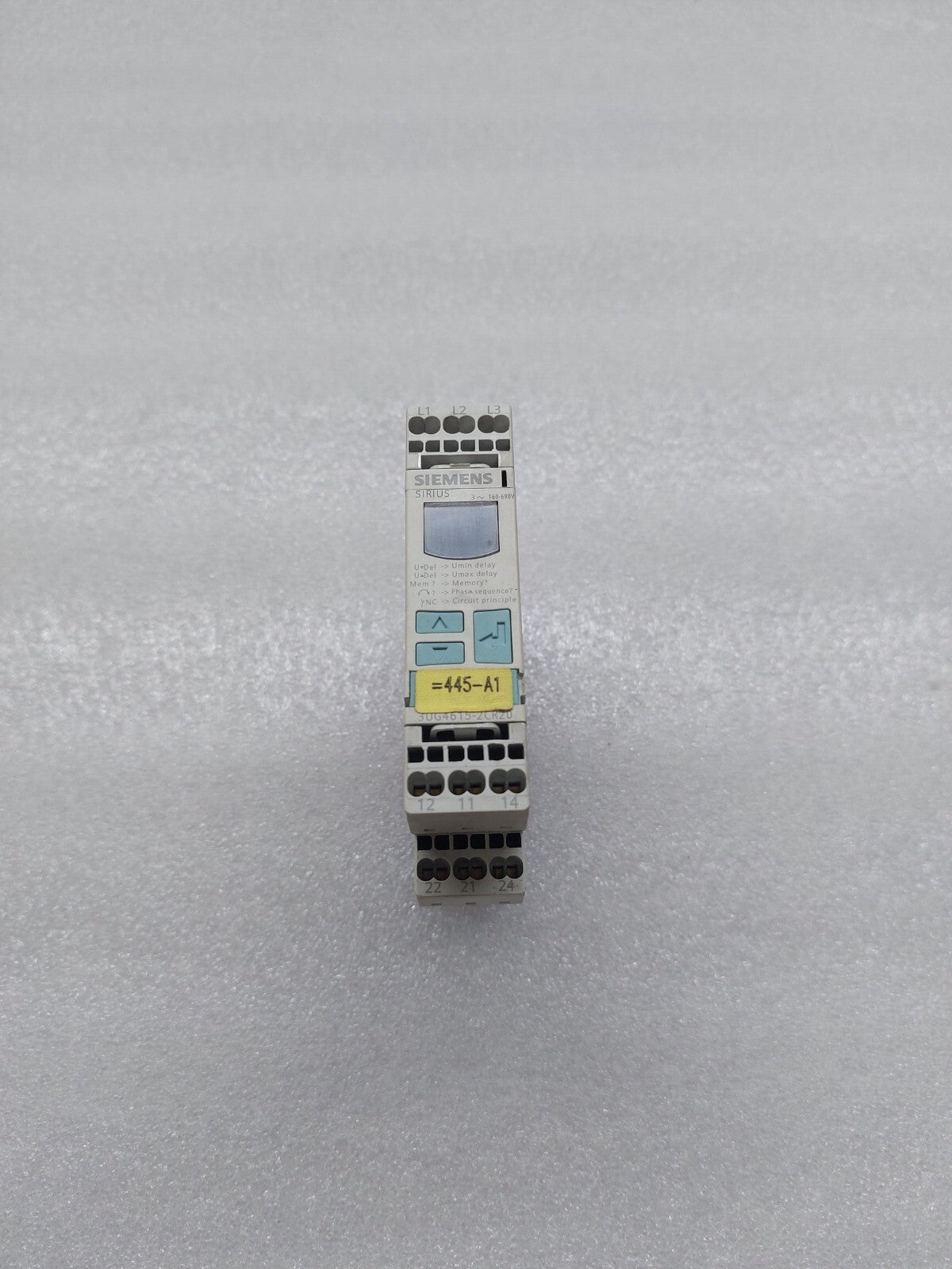 SIEMENS 3UG4615-2CR20 PHASE MONITORING RELAY