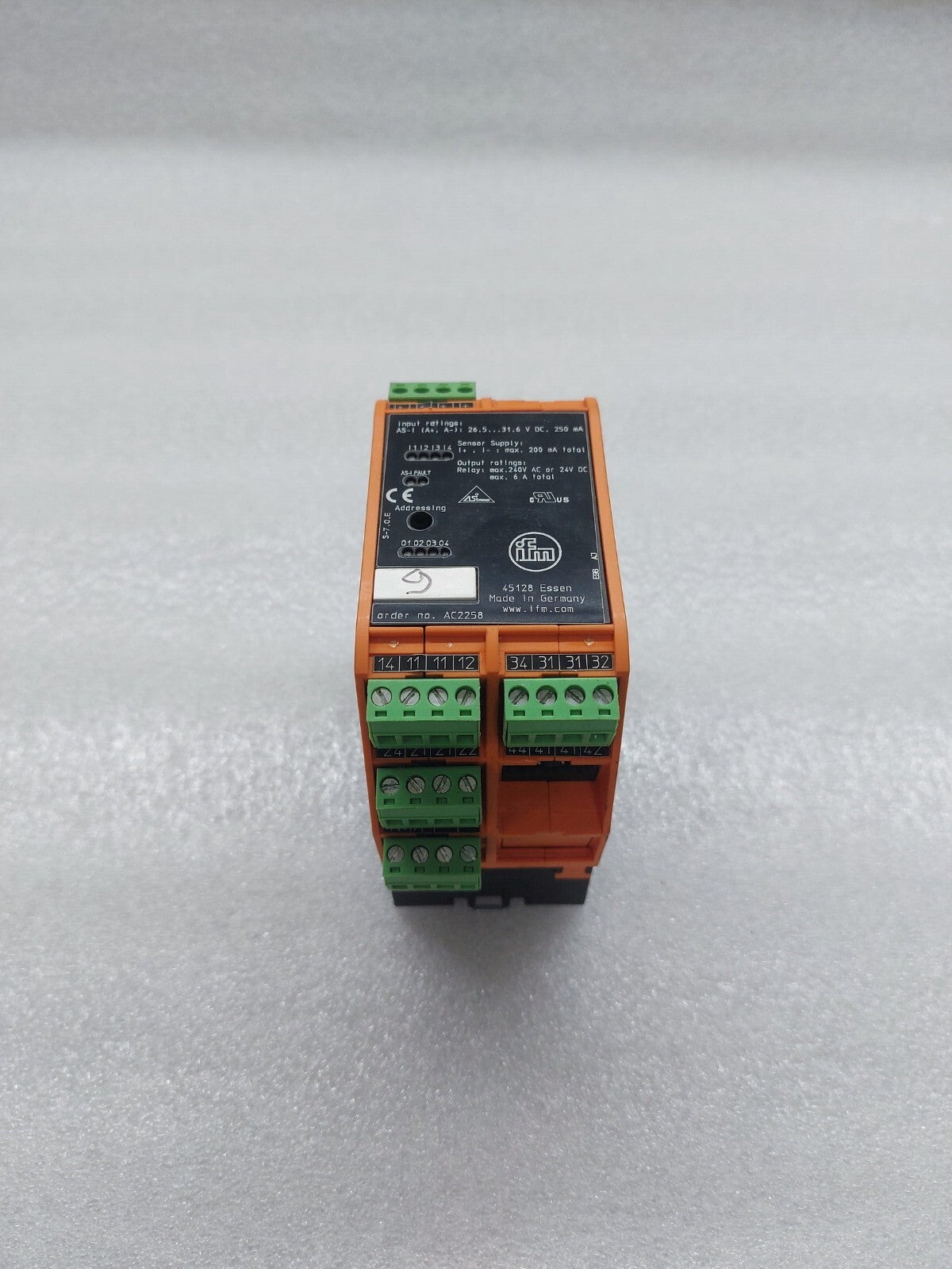 IFM AC2258 INTERFACE CABINET CONTROL MODULE
