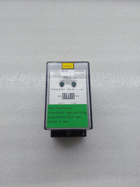 H.G. EEKELS B.V. FR 1 FREQUENCY RELAY