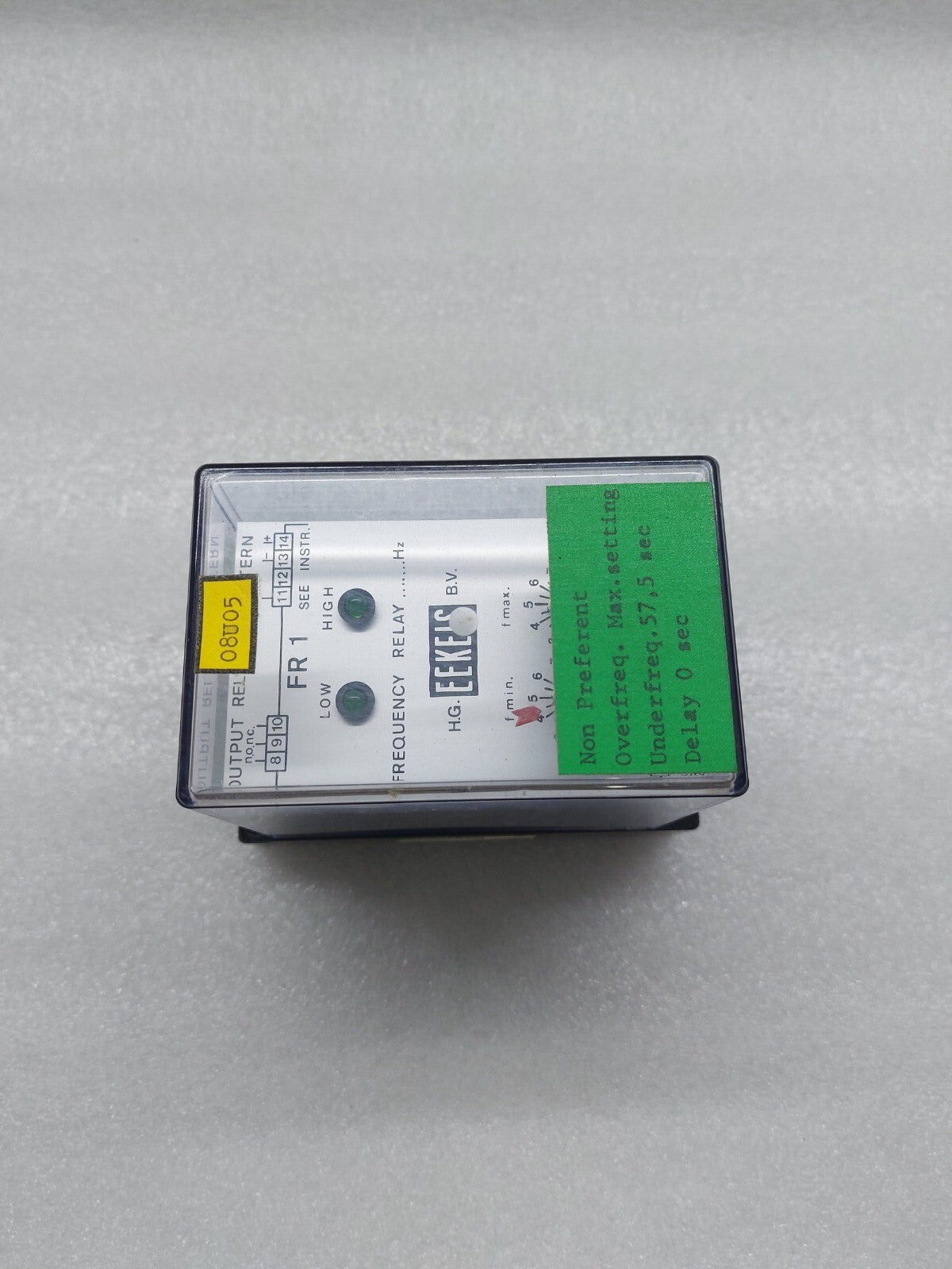 H.G. EEKELS B.V. FR 1 FREQUENCY RELAY