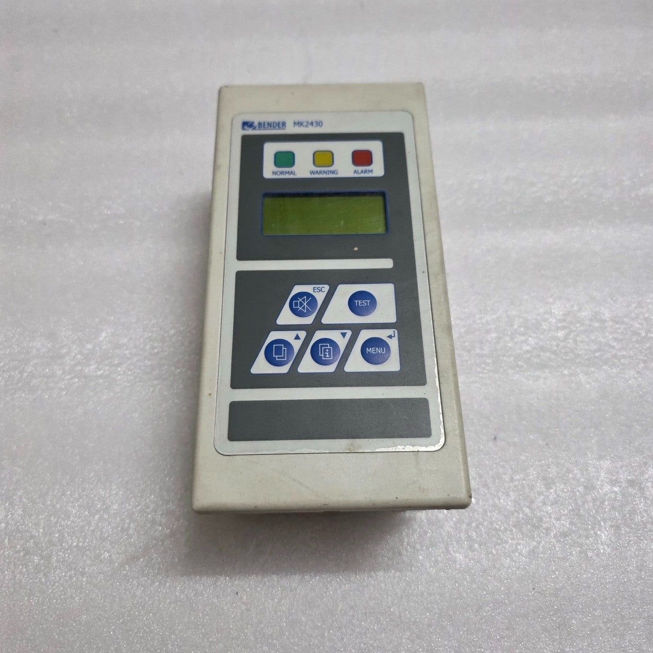 BENDER MK2430-12 REMOTE ALARM INDICATOR & TEST COMBINATION B95100002 24V