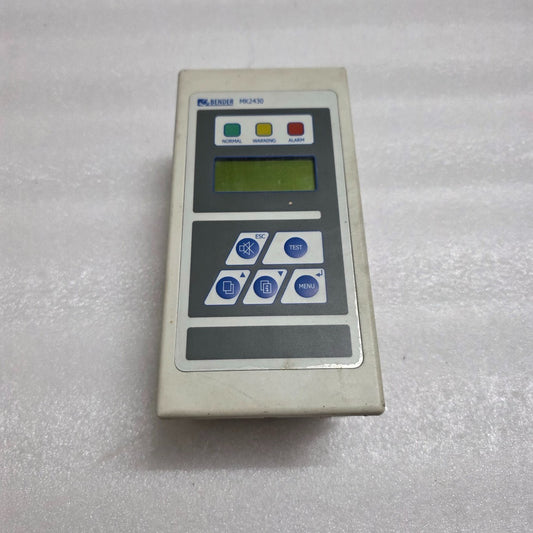 BENDER MK2430-12 REMOTE ALARM INDICATOR & TEST COMBINATION B95100002 24V