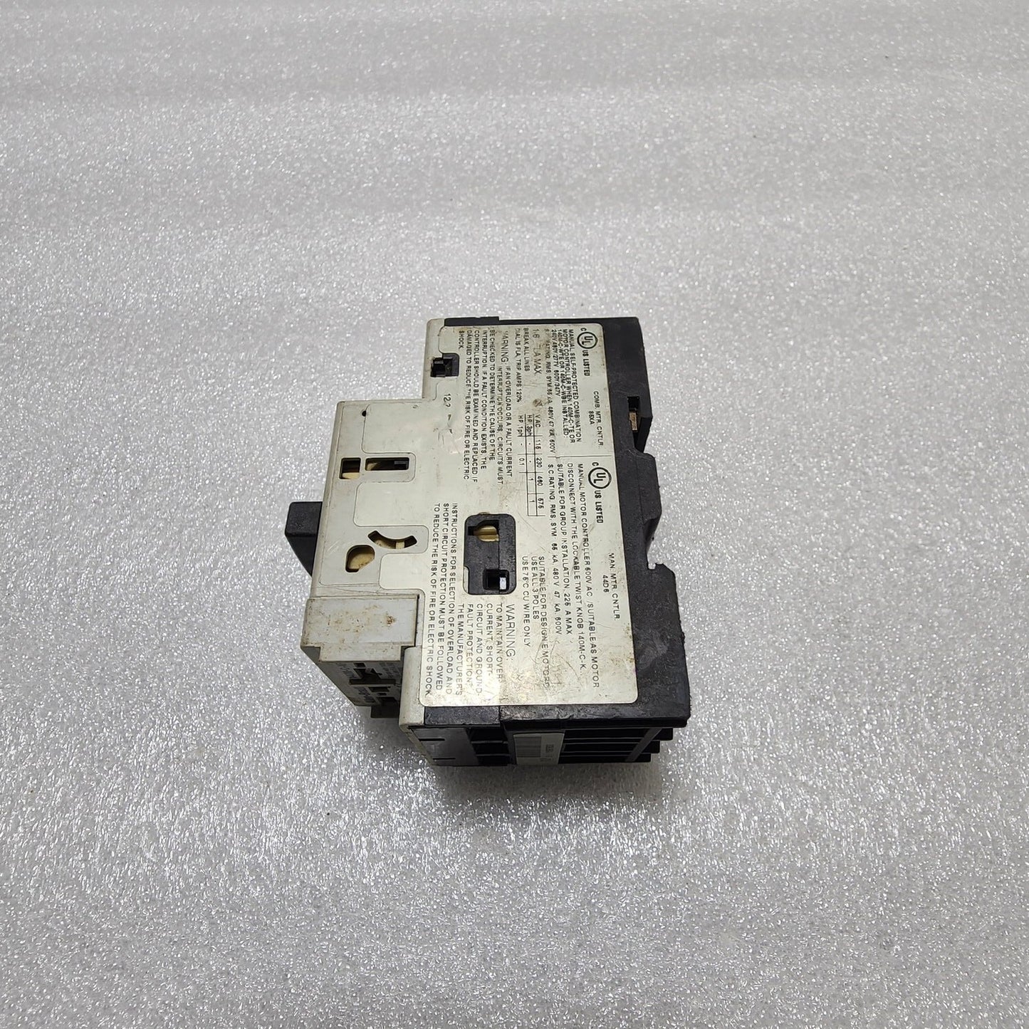 ALLEN BRADLEY CAT 140M-C2E-B16 SER B MOTOR CIRCUIT BREAKER