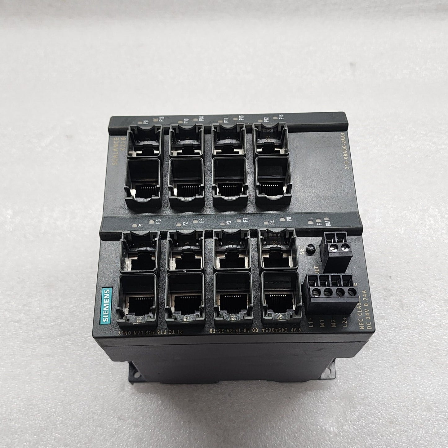 SIEMENS 6GK5216-0BA00-2AA3 INDUSTRIAL ETHERNET SWITCH
