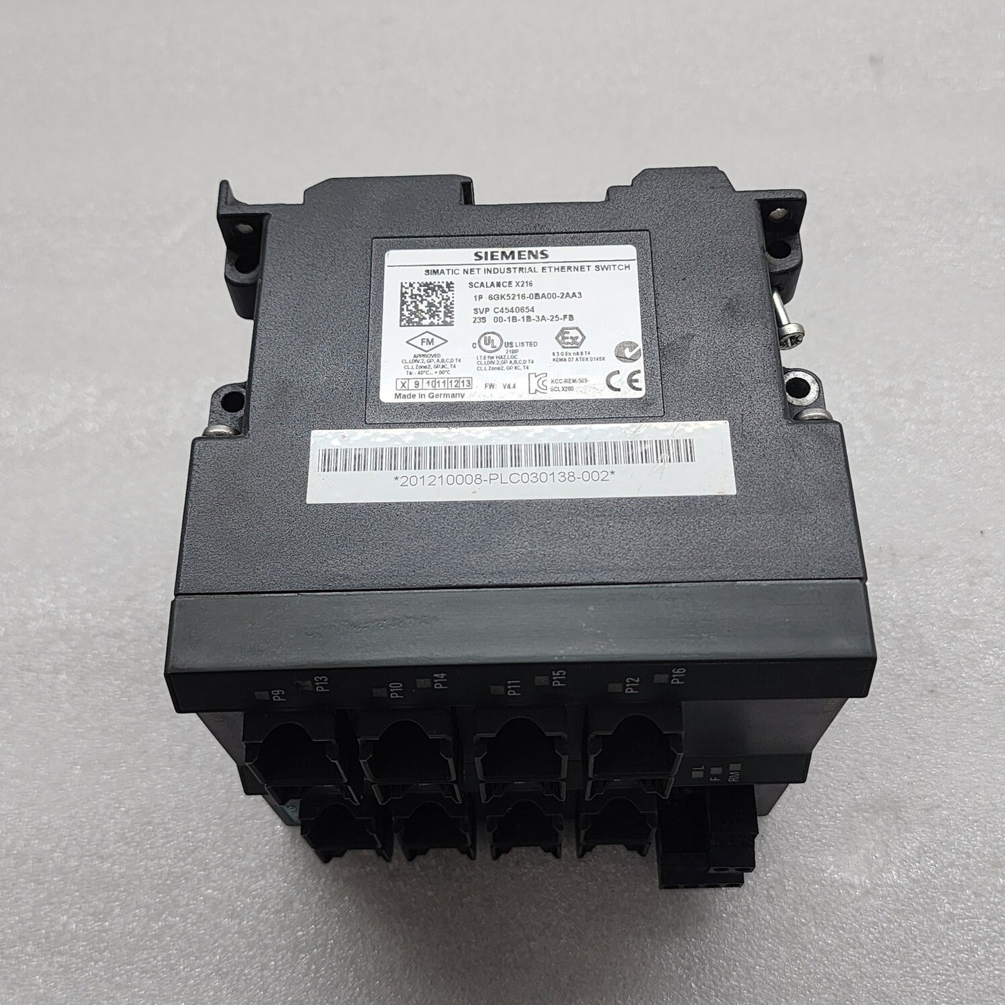 SIEMENS 6GK5216-0BA00-2AA3 INDUSTRIAL ETHERNET SWITCH