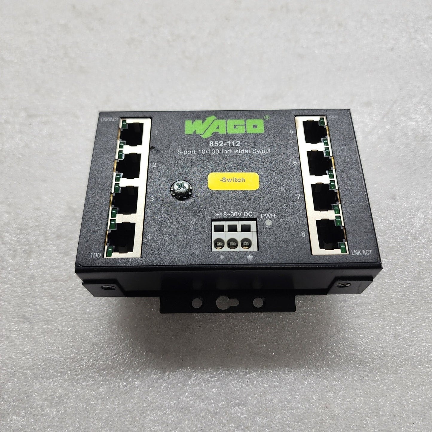 WAGO 852-112 8-PORT INDUSTRIAL ETHERNET SWITCH