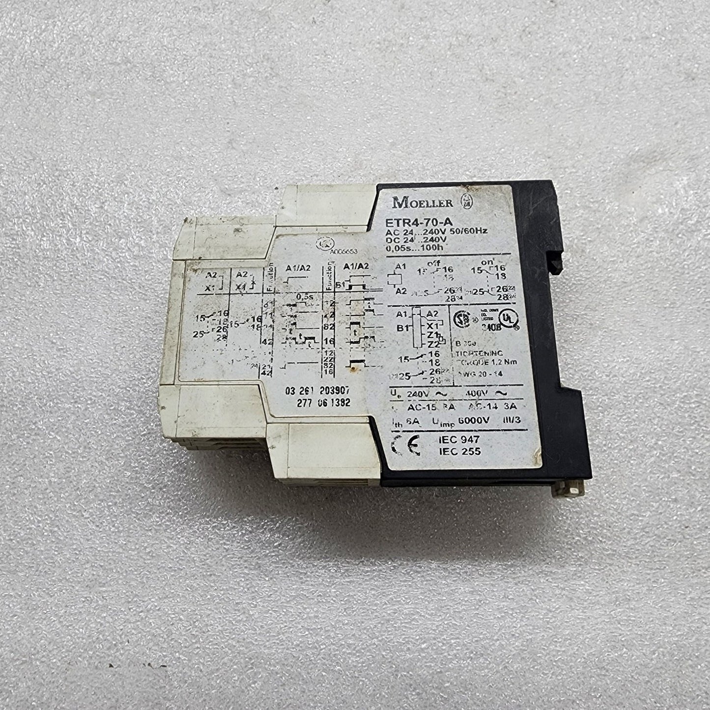MOELLER ETR4-70-A TIMING RELAY 24-240VAC/DC