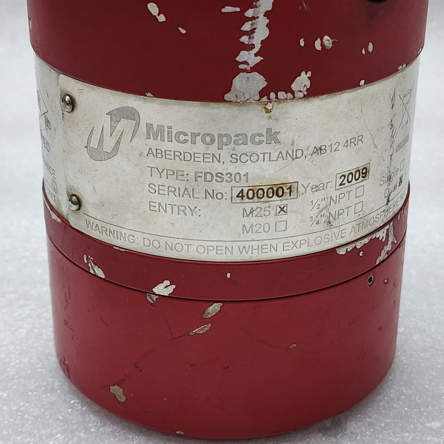 MICROPACK FDS 301 VISUAL FLAME DETECTOR