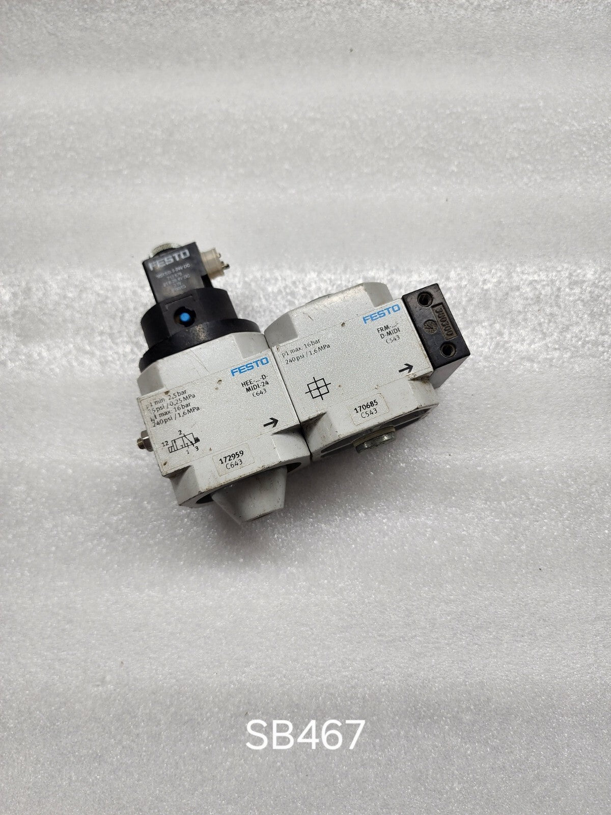 FESTO MIDI-24 C643 172959 PNEUMATIC VALVE DRM-D-MIDI C543 170685