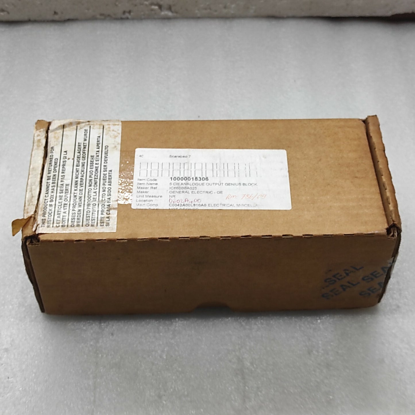 GE FANUC IC660EBA025K ELECTRIC MODULE 24/48VDC IC660BBA025N
