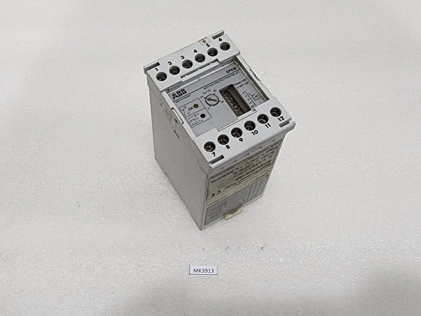ABB SPEM30B185 MOTOR PROTECTION RELAY 230V