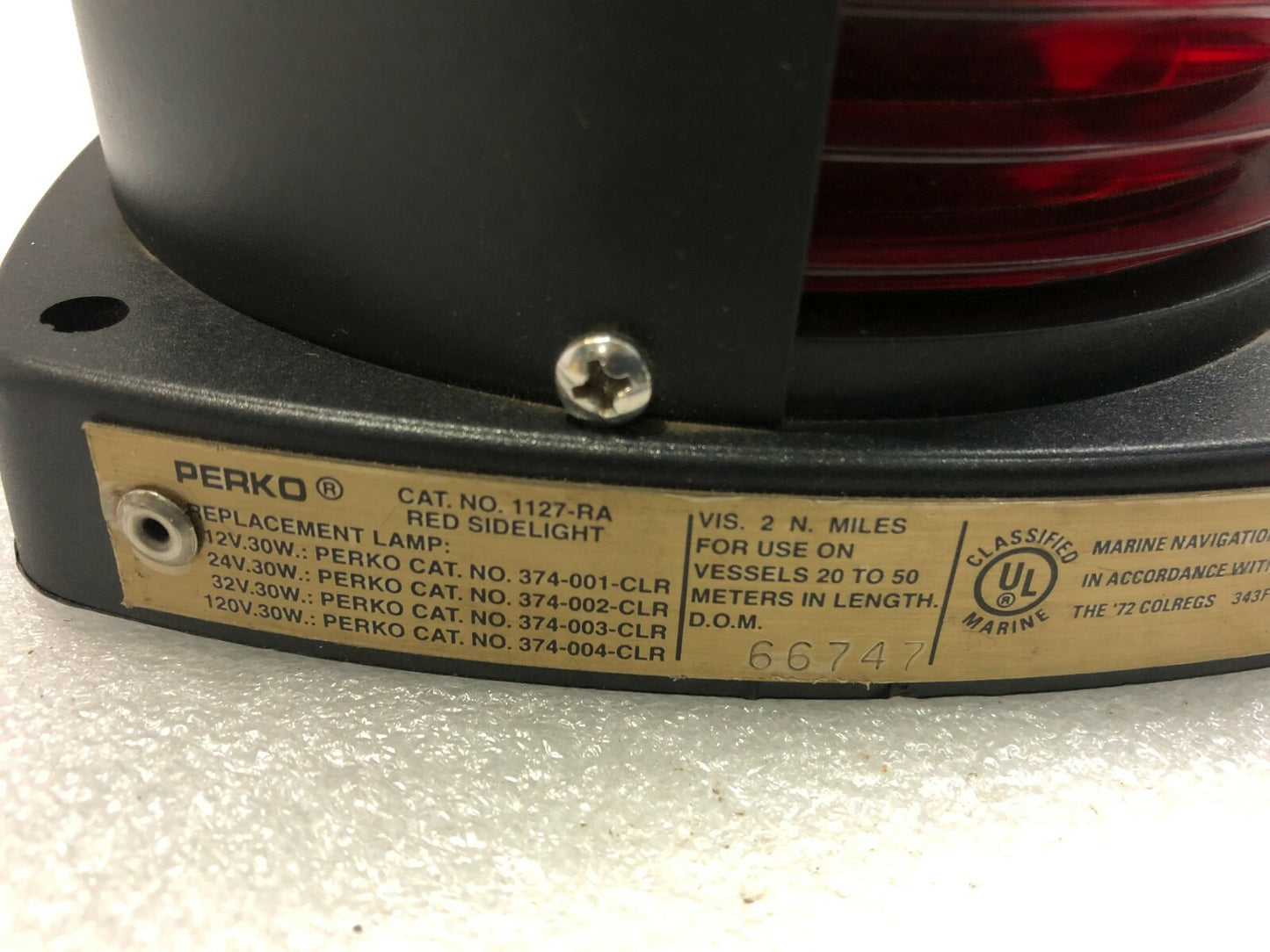 PERKO CAT 1127-RA RED SIDE LIGHT