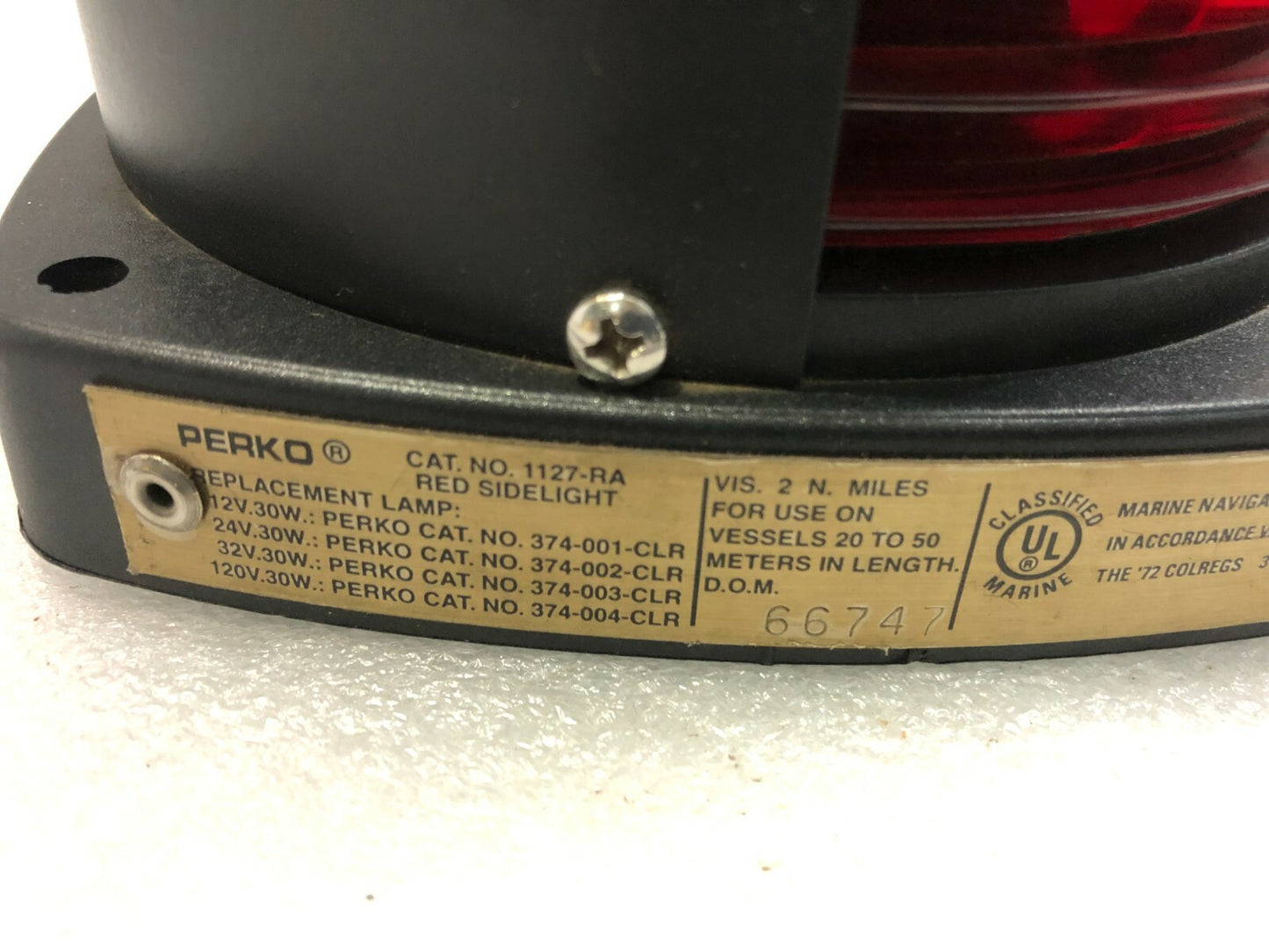 PERKO CAT 1127-RA RED SIDE LIGHT