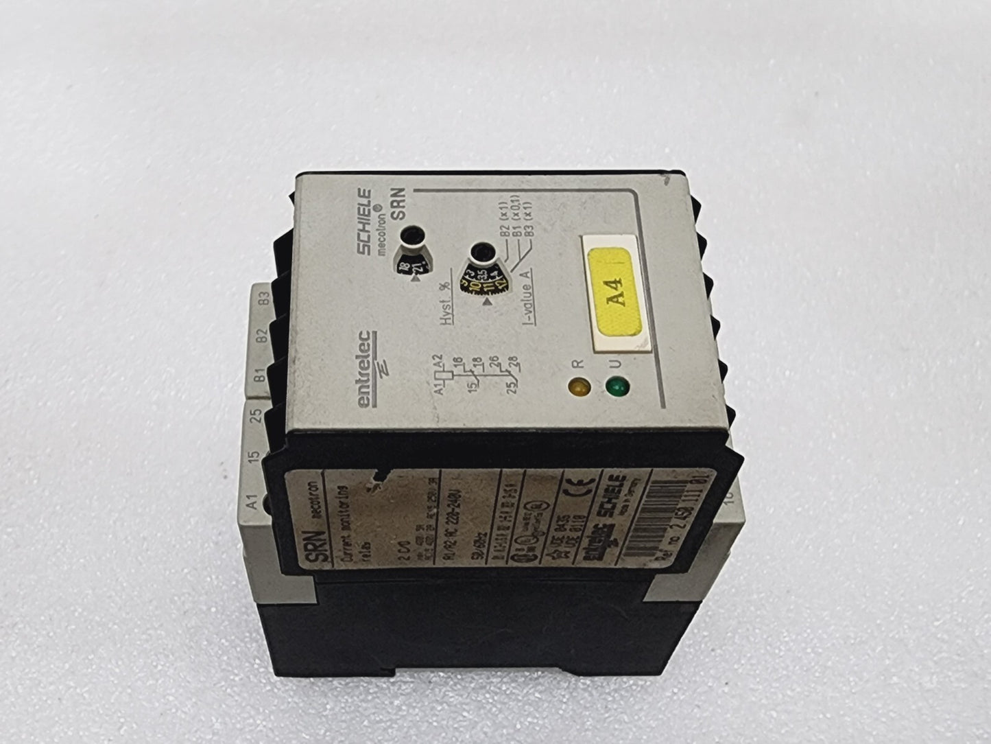 SCHIELE ENTRELEC SRN CURRENT MONITORING RELAY 2.450.111.01 220-2240V