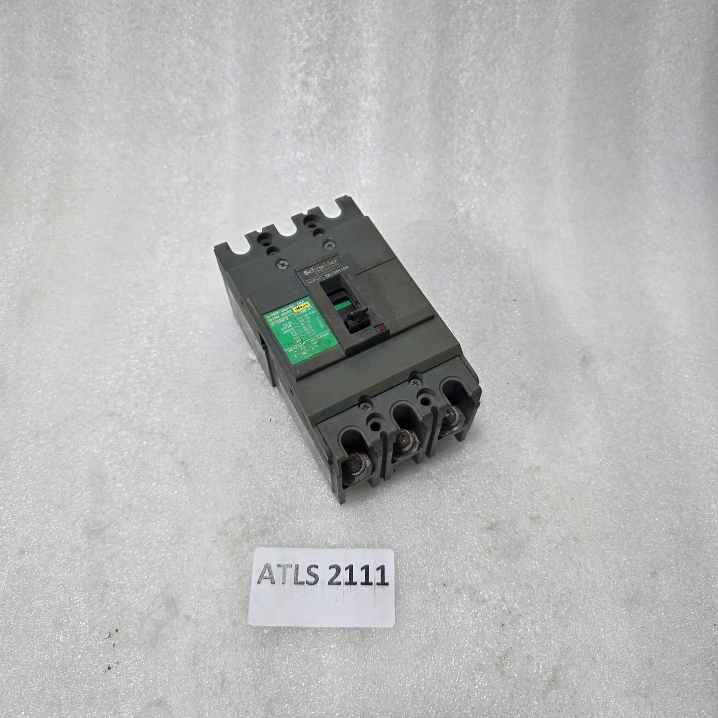 S ELECTRIC EASYPACT EZC100H 15A MCCB 3 POLE CIRCUIT BREAKER 100KA 240V