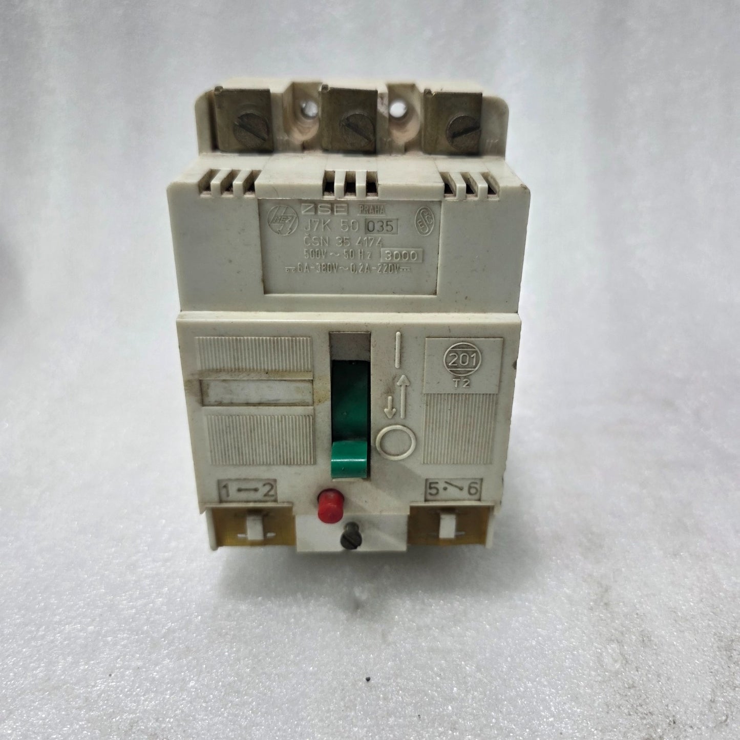 ZSE PRAHA J7K 50 035 MOTOR PROTECTION CIRCUIT BREAKER 6A 3 POLE 500V 50HZ
