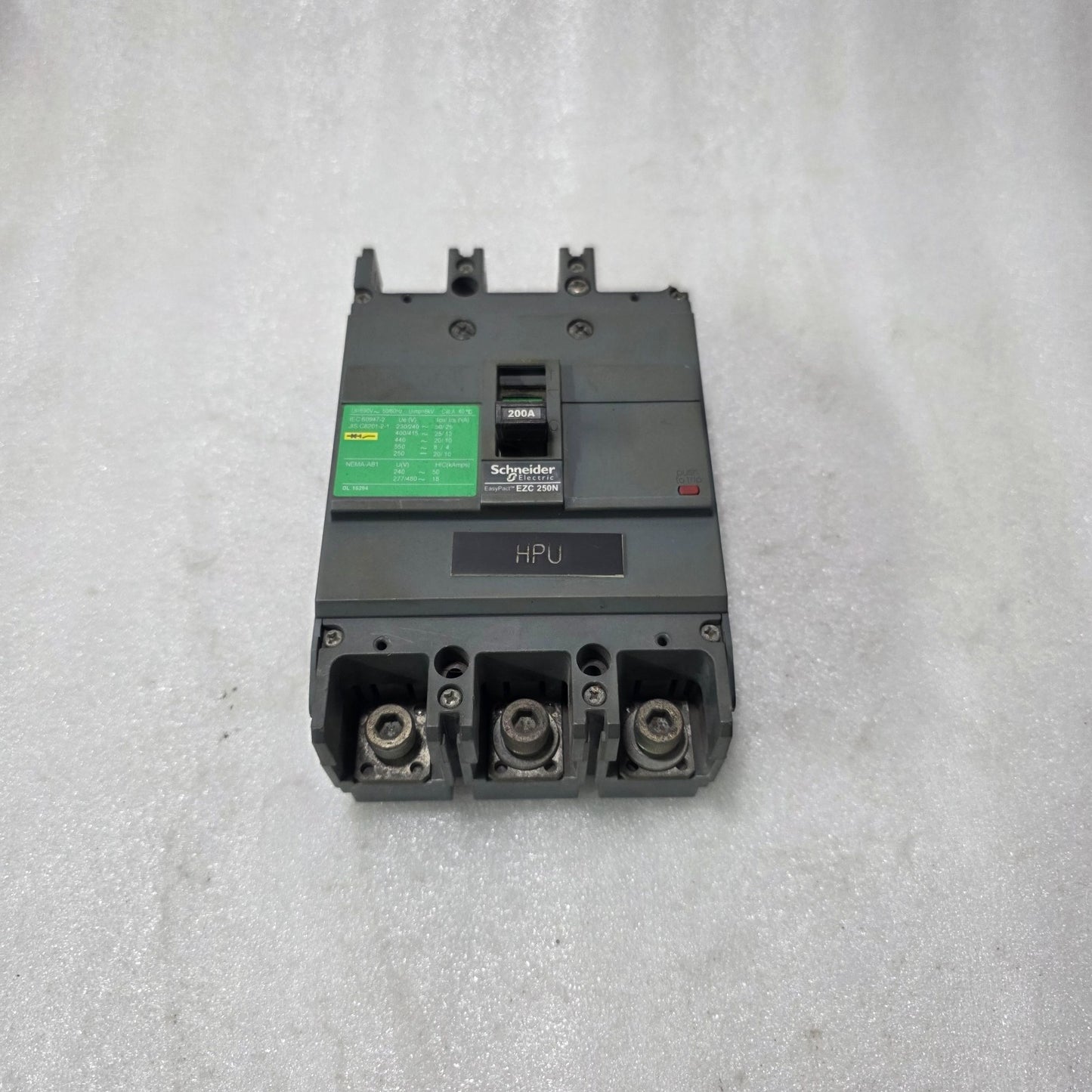 S ELECTRIC EZC250N 200A 3 POLE MCCB CIRCUIT BREAKER 50KA 400V DAMAGED