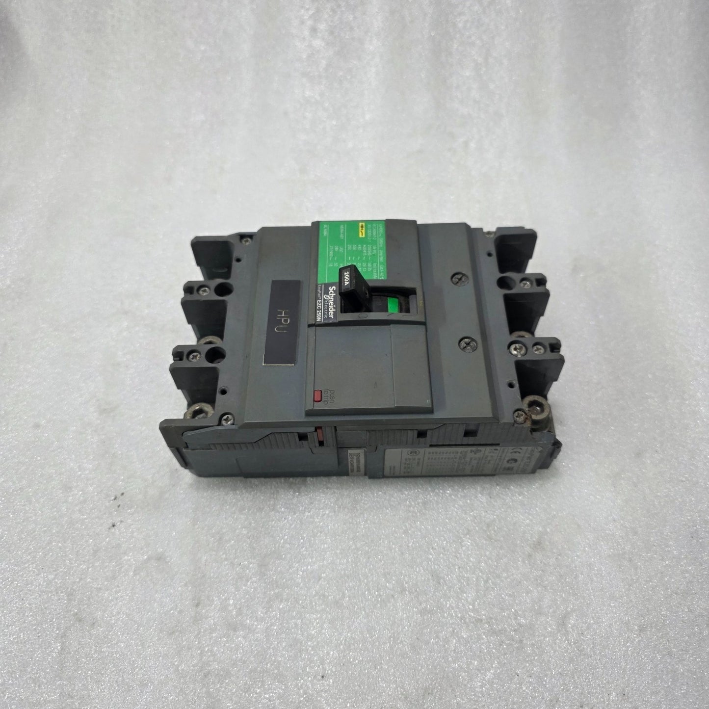 S ELECTRIC EZC250N 200A 3 POLE MCCB CIRCUIT BREAKER 50KA 400V DAMAGED