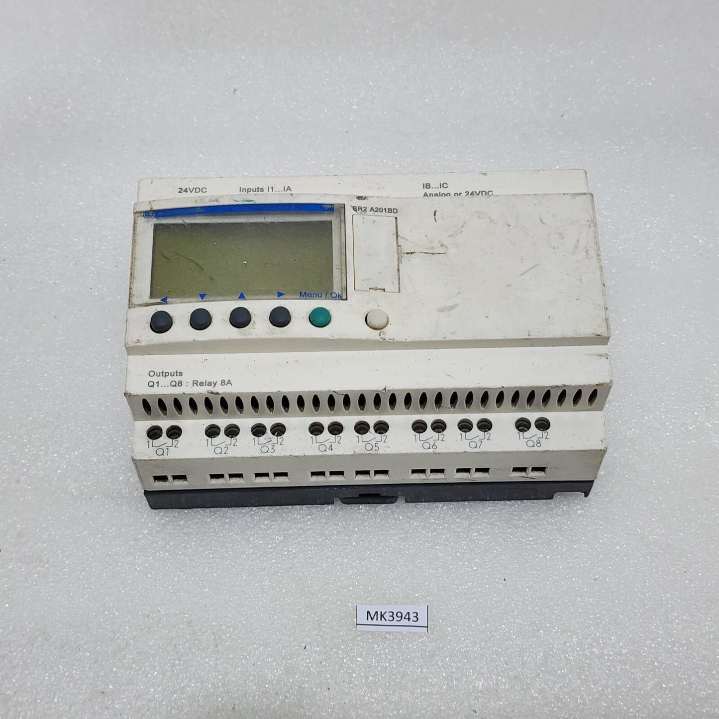 S ELECTRIC ZELIO SR2A201BD SMART RELAY PLC 24VDC 8A OUTPUT | 88960451